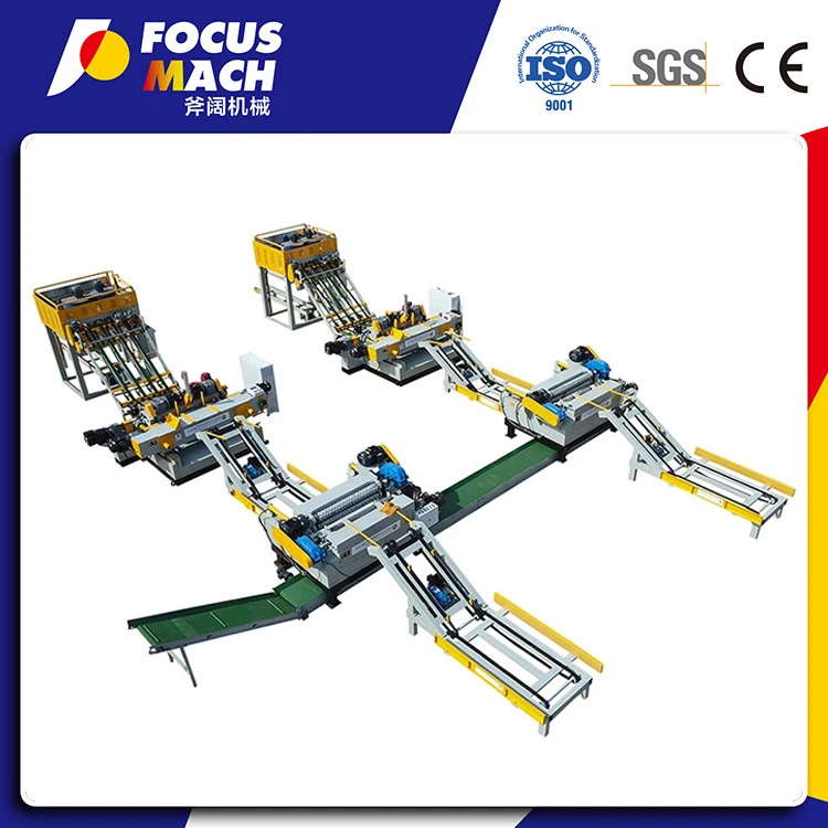 Visiškai automatinė faneros lupimo gamybos linija